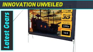 Ultimate 144 Inch Lite 169 UltraSharp Projector Screen for 4K HD and 3D Viewing [upl. by Bopp941]