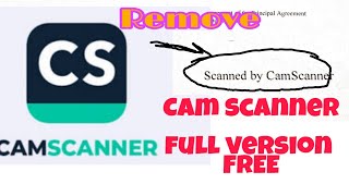 How to remove cam scanner watermark [upl. by Sirak]