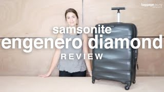 Samsonite Engenero Diamond Luggage Review  luggageconz [upl. by Eelegna]