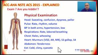 ACC AHA NSTE ACS GUIDELINES SIMPLIFIED BY NIK NIKAM MD [upl. by Anurb179]