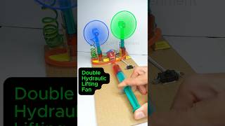 Double Hydraulic Lift • Dc Motor Fan  dcmotor tech youtubeshorts motor fan dcmotorproject [upl. by Harte]