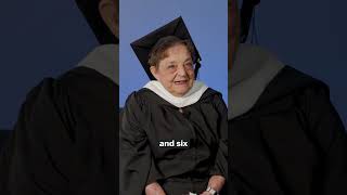 Lifelong learner earns master’s degree at 80 years old shorts [upl. by Deeas]