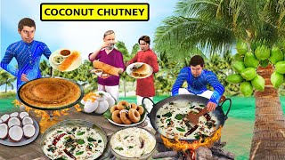 Mini Coconut Tree Kerala Coconut Chutney Idly Wada South Indian Tiffins Hindi Kahaniya Hindi Stories [upl. by Leahcimdivad]