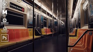 Creating a metro train interior in Unreal Engine 5 [upl. by Peednas836]