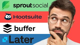 Sprout Social vs Hootsuite vs Buffer vs Later which is best [upl. by Ennaehr938]