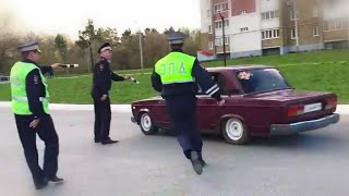 😡 POŚCIGI POLICYJNE w ROSJI 👮 NATYCHMIASTOWA KARMA 2020 [upl. by Ahsilac]