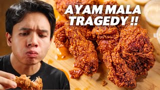 MUKBANG AYAM BUMBU MALA PEDAS TRAGEDY  LIDAH amp MULUT KEBAS COY   PEDAS HANYA ILUSI [upl. by Sualocin691]