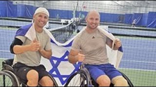 Rabbi On The Sidelines Guy Sasson and Adam Berdichevsky Israeli Tennis Paralympians [upl. by Luas787]