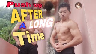 After a long time doing push up pushups trending workout [upl. by Paloma]