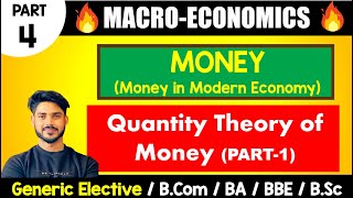 Quantity Theory of Money  Money in modern economy  Macroeconomics for GE BA Bcom Bsc [upl. by Acnairb646]