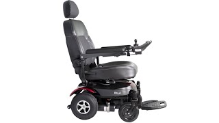 Merits VISION SPORT Mid Wheel Drive Powerbase Wheelchair P326A [upl. by Reehsab]