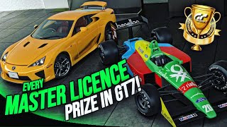 Every Prize Car  Ticket From MASTER LICENCE Tests in GT7  Gran Turismo 7 Spec II Bonus Licences [upl. by Cari]