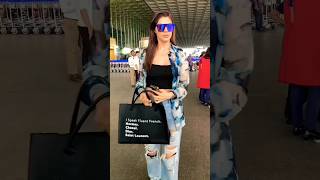 Elnaaz norouzi papped at the airport shorts [upl. by Dulci]