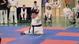 Adapted Karate  Disability Karate Federation Demonstration Kata Empi Powerlifting Paralympic 2024 [upl. by Odirfliw]