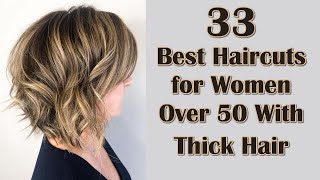 Haircuts for Over 50s with Thick Hair Ageless Beauty [upl. by Matthei]