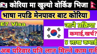 Korea Visa for Nepalese  Korea working visa for Nepali  korea work nepali [upl. by Assecnirp]