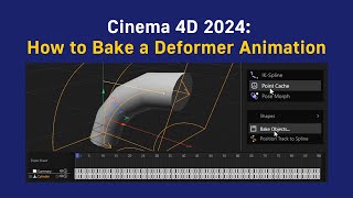 Cinema 4D How to Bake a Deformer Animation [upl. by Cardie932]