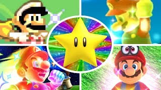 Evolution of Super Stars in Mario Games 19852017 [upl. by Eillit711]