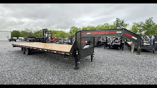 Maxxd 102x30 GSX Gooseneck Flatbed Hotshot Trailer 16000 GVW GSX1023016 [upl. by Attelliw]