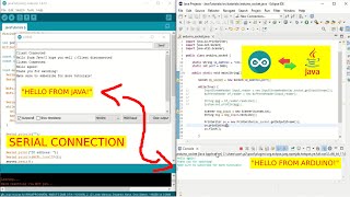 Sending Message From Arduino to Java and Java to Arduino  Serial Connection [upl. by Udelle]