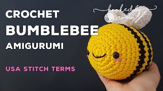 Amigurumi Crochet Bee Tutorial 🐝 The Famous TikTok Bee Pattern 😅 [upl. by Hennessy]