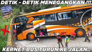 Terekam Detik Detik Menegangkan Bus Gagal Menikung Kernet Sampai Turun Ke Jalan di Sitinjau Lauik [upl. by Manchester453]