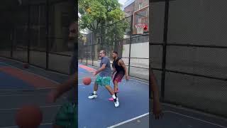 Pro Dunker vs Old Man Part 3 streetball basketball dunk nyc georgethemessiah [upl. by Emlin]