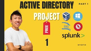 Active Directory Project Home Lab  Part 1 [upl. by Niamor]