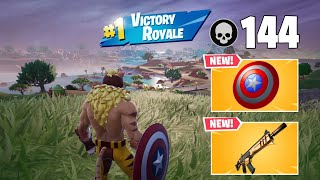 144 Elimination Solo Vs Squads quotZero Buildquot Gameplay Wins Fortnite chapter 5 [upl. by Atiraj]