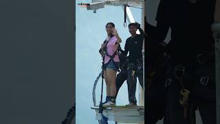 Bungy In Rishikesh bungee bungeejumping jumping adventure trending viral bungy shorts [upl. by Jaqitsch]