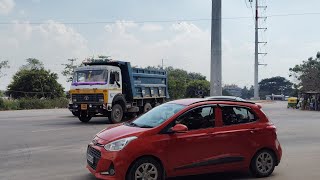 Three point crossing Road views General Views car views Batramarenahalli Karnataka India [upl. by Holman232]