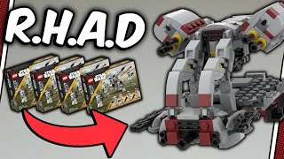 INSANE Dropship With 8 Cannons amp 12 Troopers Made From 4 501st Battle Packs  LEGO 75345 ALT Build [upl. by Rannug93]