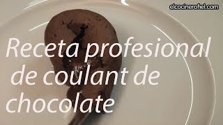 RECETA PROFESIONAL DE COULANT DE CHOCOLATE [upl. by Nivrek]