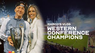 Marcos erster Titel in den USA  Special Vlog  Western Conference Champions mit LA Galaxy [upl. by Nitnelav704]