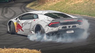 Best of Drift Cars at Festival of Speed 2019 2JZ Supra MK5 Mad Mike Lamborghini GT86 Ferrari V8 [upl. by Laerdna]