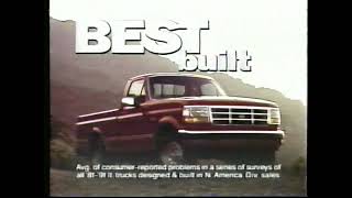 Ford Truck quotThe Best Never Restquot Commercial 1992 [upl. by Ylirama997]