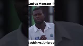 Sachin Tendulkar vs ambrose cricket viralviratkohli [upl. by Gatias]