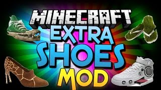 Minecraft Extra Shoes Mod Gliding Rockets Springs and More [upl. by Guarino145]