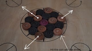 How to arrange carrom board coins for the opening shot [upl. by Snoddy]