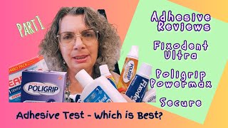 Best denture adhesive Fixodent Ultra Poligrip Powermax and Secure product test and reviews Part 1 [upl. by Adaran26]