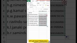 How to convert simple letters to capital letters excel icttrading spreadsheets ict education [upl. by Lesli470]