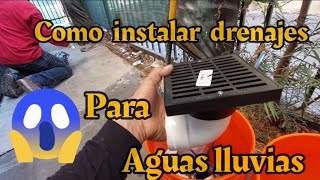 como instalar drenaje de aguas lluvias  ☔️ otra reparación fácil para El Bomby [upl. by Hagood]