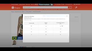 Como colocar tabela de medidas no produto do Shopee [upl. by Temp371]