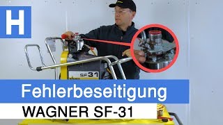 WAGNER SF31 Fehlerbeseitigung  Airlessgerät saugt nicht an [upl. by Baiel160]