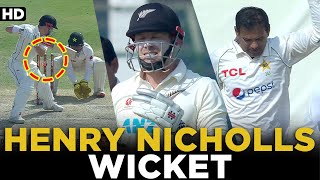 Henry Nicholls Wicket  Pakistan vs New Zealand  1st Test Day 3  PCB  MZ2L [upl. by Atsiuqal]