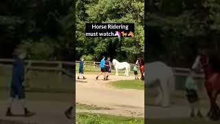 Horse riding in UK🦄🐎🐴 beautiful horse racinghorse animals ridingabidmansoor [upl. by Osy]