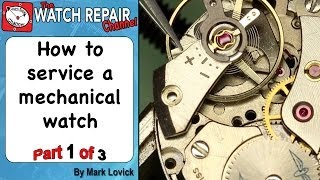 How to service a mechanical watch Part 1 AS 1900 in a Rotary watch [upl. by Linzer]