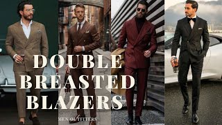 How To Style Double Breasted Blazer  Men Double Breasted Suits  Men Outfiters [upl. by Nednerb]