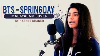 BTS  Spring Day  Malayalam Cover by Hashna Khader [upl. by Yanaj]