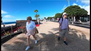 PUERTO DEL CARMEN LANZAROTE SPAIN BEAUTIFUL MORNING WALK ☀️🌴🇮🇨🇪🇦 [upl. by Ibed709]